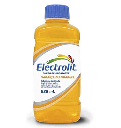 ELECTROLIT - Electrolit Sabor NARANJA MANDARINA (12 frascos) Suero Rehidratante - 625 ml