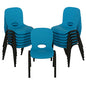Lifetime Kids Silla apilable en azul (Pack de 13)