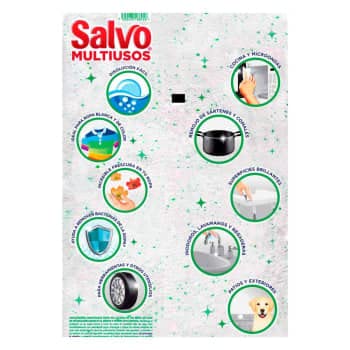 Salvo - Detergente en Polvo Salvo Multiusos Tripl 3 Poder 10kg