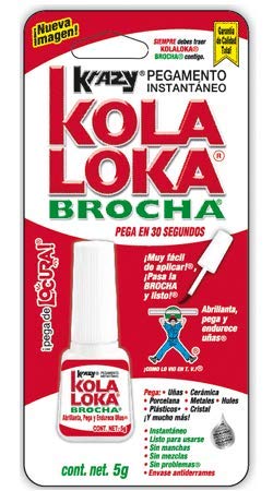 KOLA LOKA Kolaloka - Pegamento instantáneo Kbr-5, brocha de 5 g Caja/8