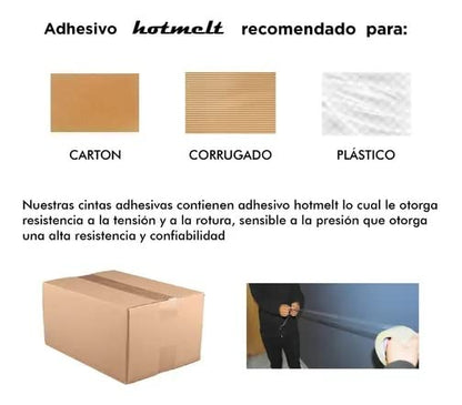 Janel - Cinta de empaque Janel transparente