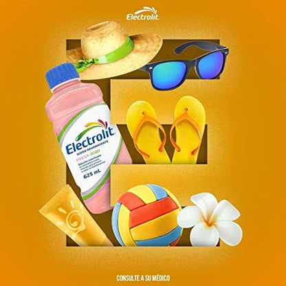 ELECTROLIT - Electrolit Sabor FRESA KIWI (12 frascos) Suero Rehidratante - 625 ml