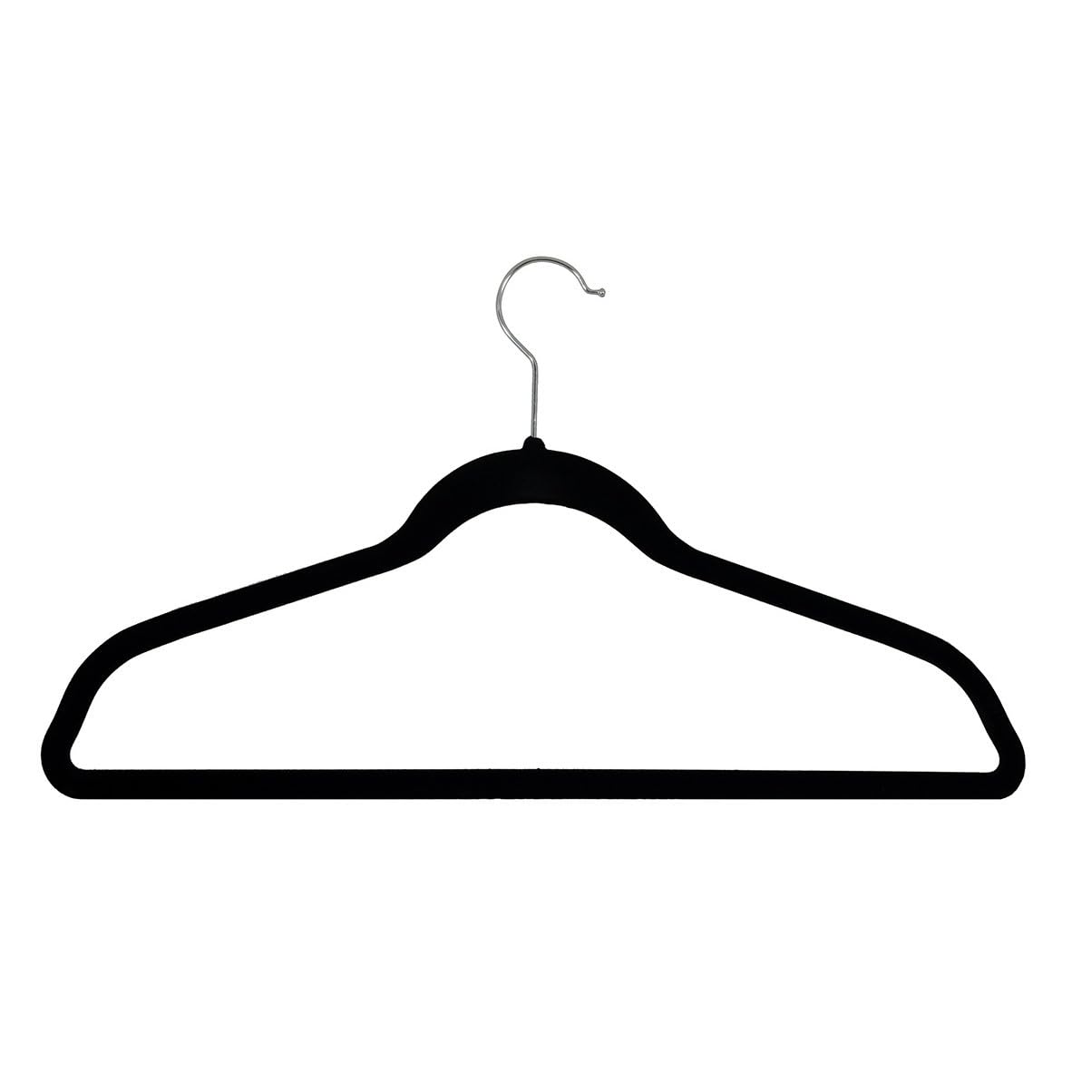 Cohesion Products LTD - Cohesion Ganchos de Ropa Terciopelo Color Negro