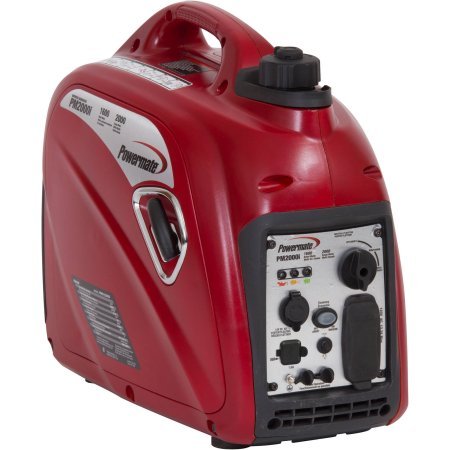 Generic - Powermate PM0152000 generador inversor portátil de 2000 W, alimentado con gasolina, capacidad de combustible de 1,2 galones, 12 horas de duración