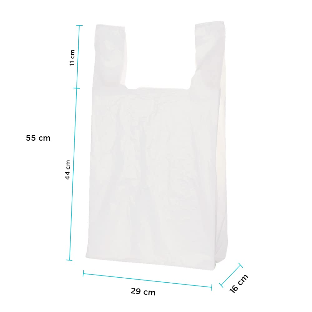 Cadebag | 500 Bolsas tipo Camiseta Degradables de 29 x 55 x 16 cm