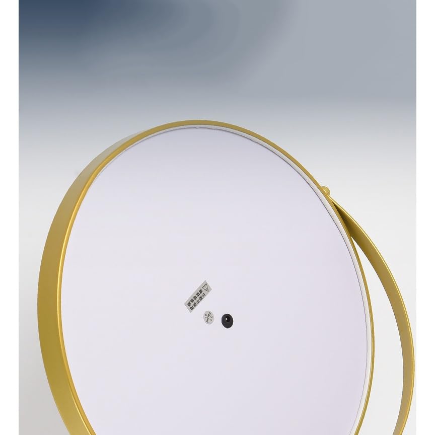 NSOREA Espejo De Maquillaje De Escritorio LED Recargable Inteligente con Luz, Espejo De Tocador Giratorio For Dormitorio Femenino