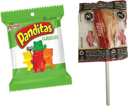 West End Foods - Surtido De Dulces (500 gr) Mini Bubulubu, Mini Panditas, Mini Kranky, Mini Chocoretas, Paleta De Cajeta Coronado, Pecositas, Rellerindos, Picafresa y Paletas Vero Para Snack