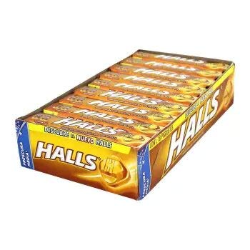 HALLS - Halls limon miel. 18 paquetes de 25.2 gramos