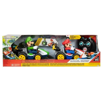 Mario Carrera Kart Set Mario y Luigi Anti-Gravity Mini Radio Control