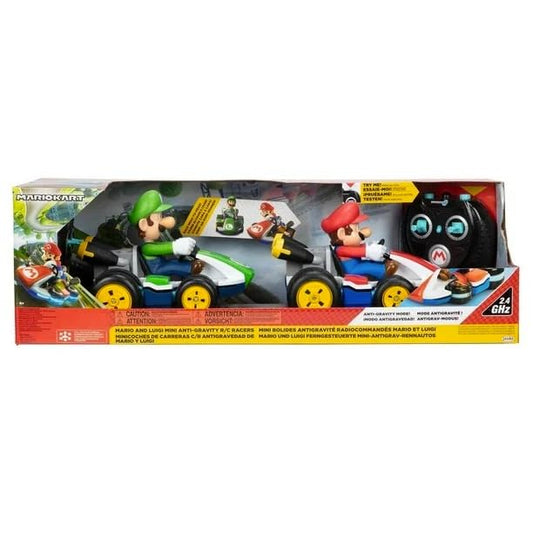 Mario Carrera Kart Set Mario y Luigi Anti-Gravity Mini Radio Control