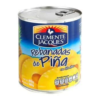 Clemente Jacques - Piña Rebanada. 3 Latas de 800 gramos cada una.