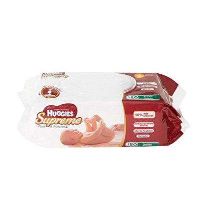 HUGGIES - Toallitas Húmedas Huggies Supreme 6 Pzas Con 80 Toallas cada pieza