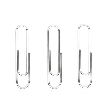 BACO Clip Tropicalizado Caja con 1000 clips tropizalizados sujetadores de hojas de alambre inoxidable gris plateado brillante sujetapapeles