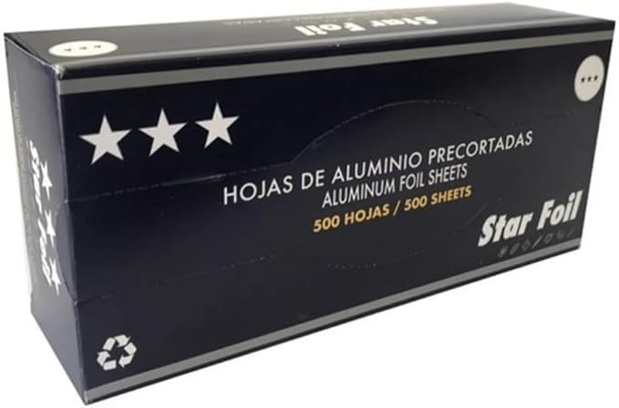 1000 Hojas De Aluminio Recortadas Star Foil Premium