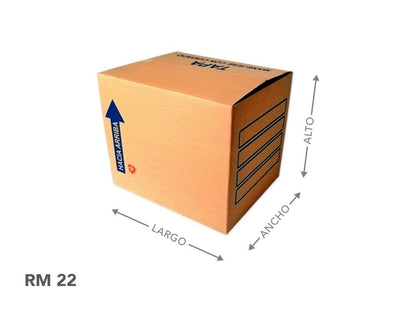 em-pack - 25 Cajas De Cartón Para Empaque 39.5x29.5x30 Cms Rm-22