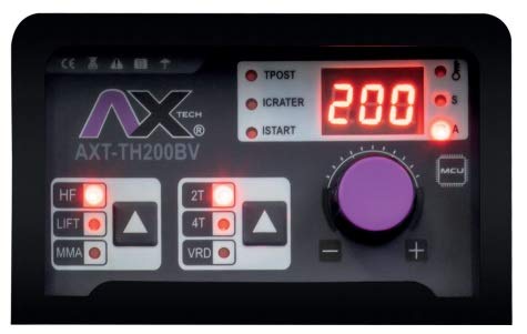 AXT-TH200BV SOLDADORA INVERSOR TIG ALTA FRECUENCIA (HF) Y ELECTRODO, BIVOLTAJE 200A