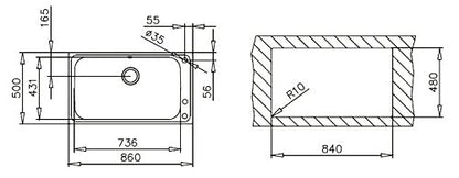 Fregadero Teka Empotre BahÃa 1c Plus Ref: 12127001
