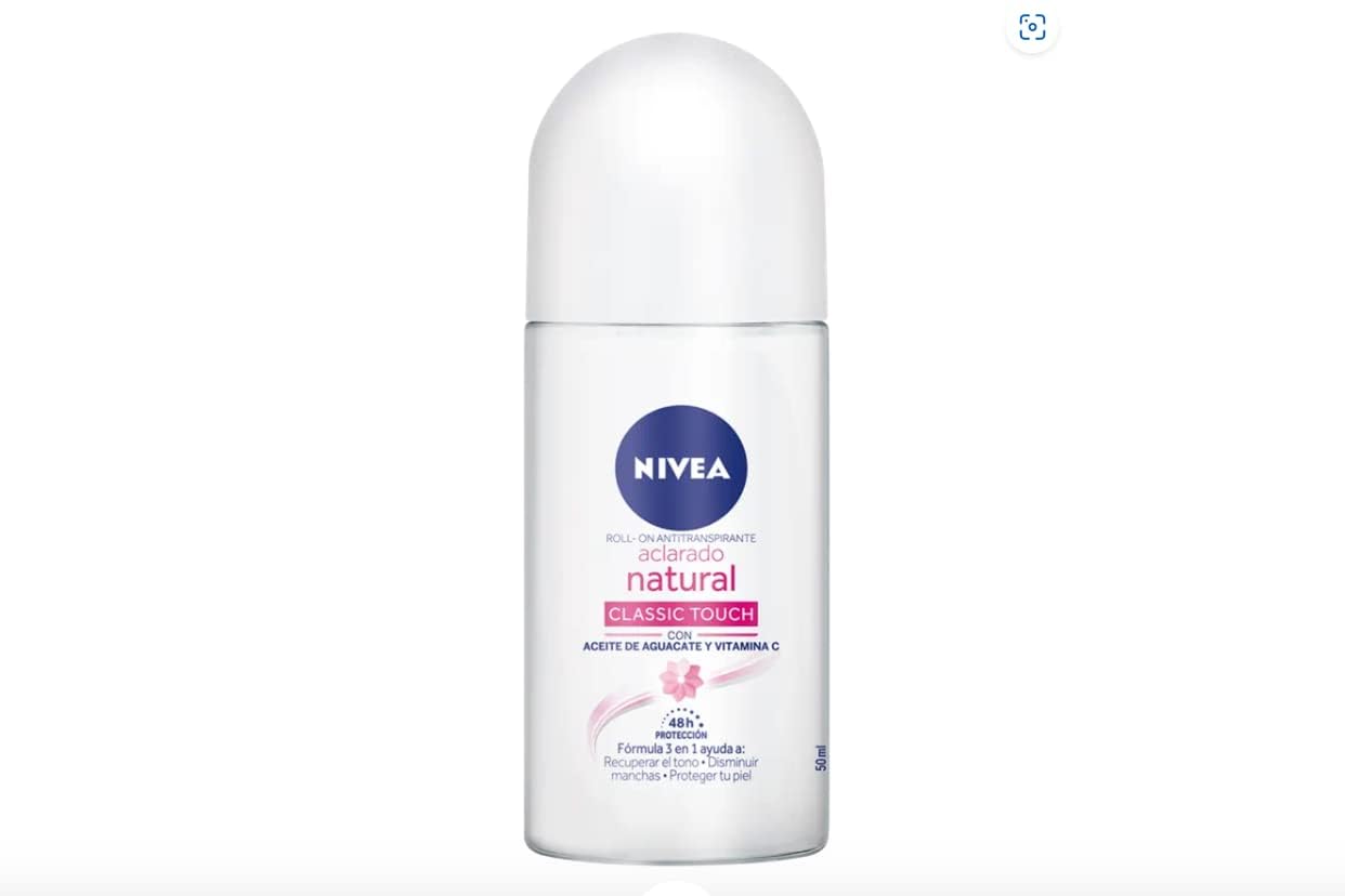Nivea Desodorante Blanqueador Nivea, Paquete De 4, Aclarado Natural, 50 Mililitros, 1,7 Onzas Líquidas, 50,0 Mililitros 0,43 Onzas Líquidas (Paquete De 4)