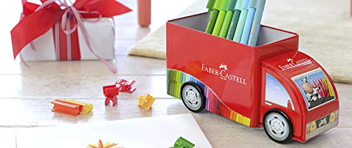 Faber-Castell - Plumones Faber Castell Camion de Metal con 33 Plumones