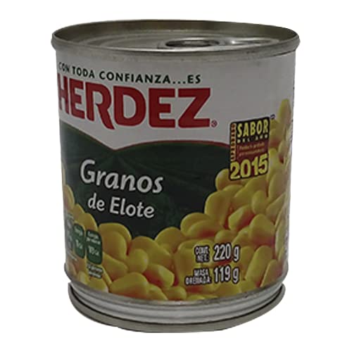 Herdez - 8 Latas de Elote. De 220 gramos cada una.