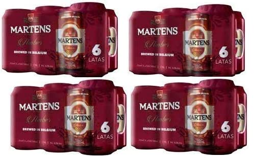 MARTENS - Cerveza Martens Ambar Charola De 24 Latas de 330ml
