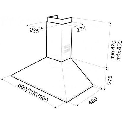 CAMPANA TEKA DEP 60 INOX 40472110