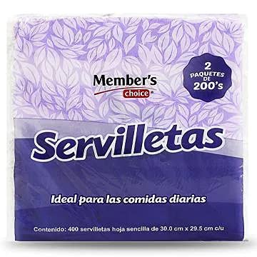 Members Choice - Servilletas Premium 400 Piezas