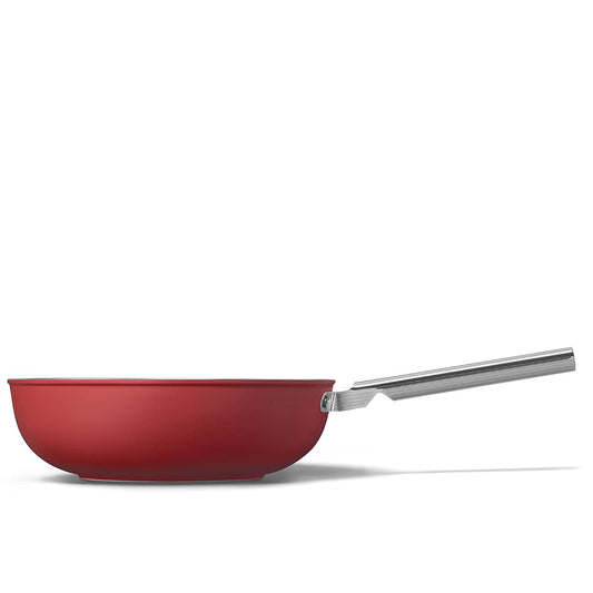 Smeg Cookware Rojo Wok de 12 pulgadas