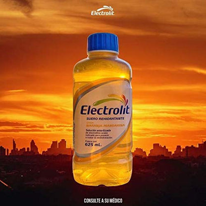 ELECTROLIT - Electrolit Sabor NARANJA MANDARINA (12 frascos) Suero Rehidratante - 625 ml