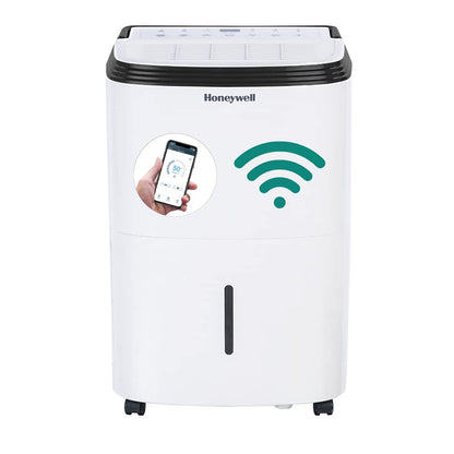 Honeywell Deshumidificador Inteligente TP50AWKN con Wi-Fi y Control de Voz con Amazon y Google. Energy Star de Eficiencia Energética. Deshumidifica hasta 23.6 Litros/50 Pintas bajo la Norma ASHRAE.