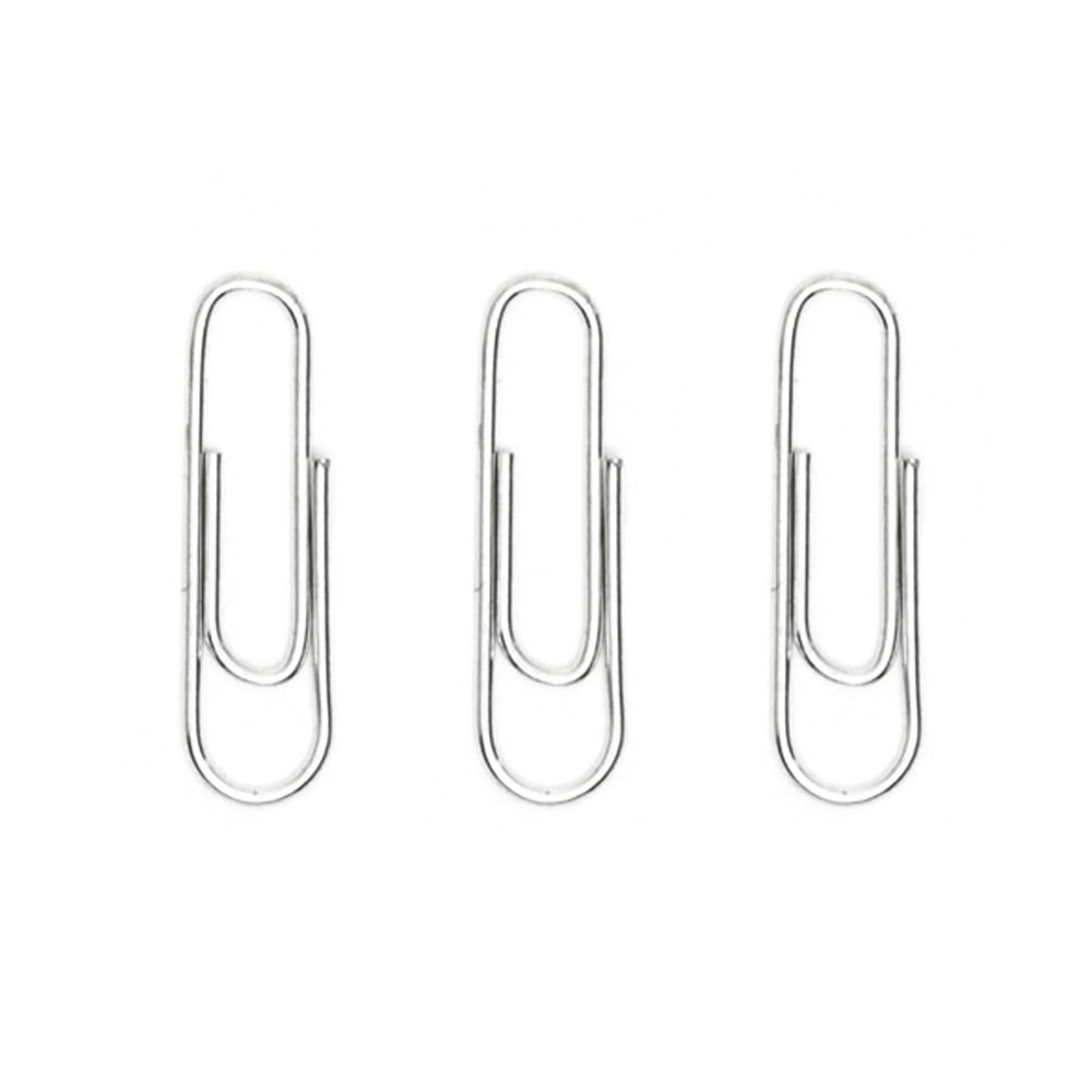 BACO Clip Tropicalizado Caja con 1000 clips tropizalizados sujetadores de hojas de alambre inoxidable gris plateado brillante sujetapapeles