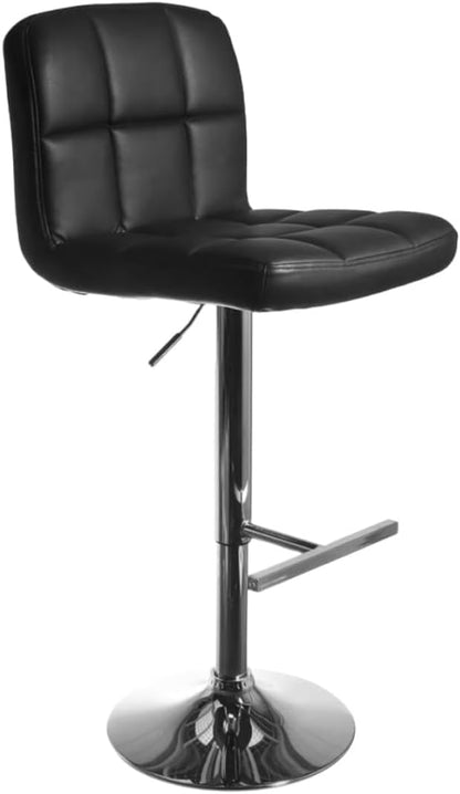 RIVARRO Banco Alto, para Barra Desayunador, para Cocina, Giratorio, Banco para Cocina, para Barra de Cocina, Bar, (Negro)