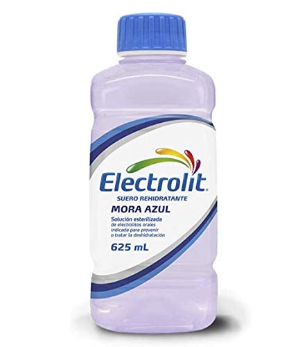 ELECTROLIT - Electrolit Sabor MORA AZUL (12 frascos) Suero Rehidratante - 625 ml
