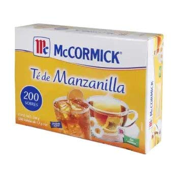 McCormick - Te de Manzanilla. 200 sobres de 1.2 gramos cada una.