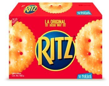 Ritz - Caja de Galletas 18 piezas, 1602 g (Paquete de 1), Marrón