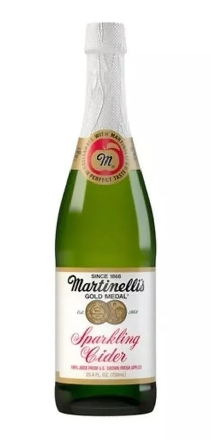 12 Botellas De 750ml De Jugo Espumoso De Manzana Martinellis