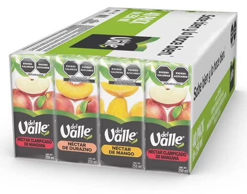 del Valle, Jugos y Néctares Surtidos ,40 pz de 200 ml c/u.