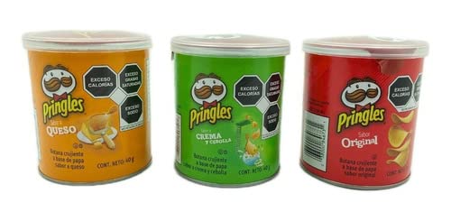 Pringles Mix Pack Papas Botana 15 Piezas 3 Sabores 573 Gr