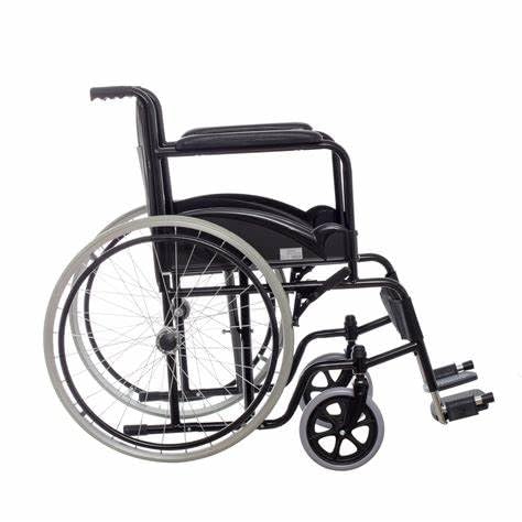 Mobicare Silla de Ruedas Adultos Plegable Ligera Economica Llanta Todo Terreno Comoda Freno de Mano Soporta hasta 135 kg