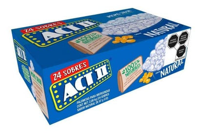 MARCA REAL - Palomitas De Maíz Actii Sabor Natural 24 Sobres De 87gr C/u