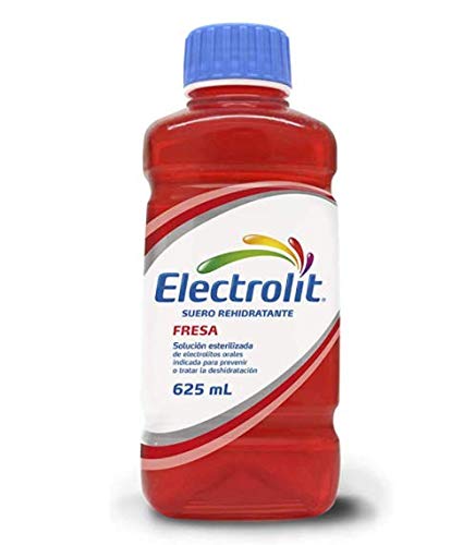 ELECTROLIT - Pack de 12 Suero Rehidratante Electrolit Fresa de 625 Ml