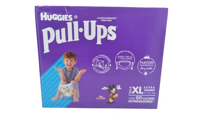 Huggies Pull-Ups, Calzoncitos Entrenadores, Talla Extra Grande p/Niño, 90 pz.