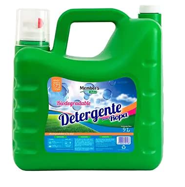 Members Choice - Detergente Liquido Biodegradable para Ropa de Color 9L