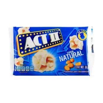 Act II - Palomitas para microondas Naturales. 24 sobres de 87 gramos cada uno.