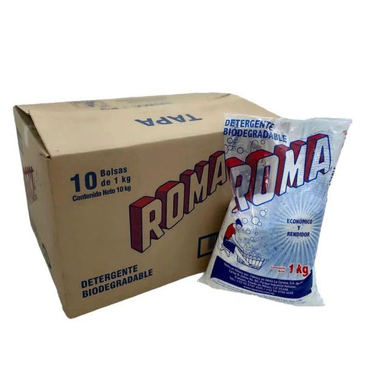 Roma - Detergente Roma Caja con 10 bolsas de 1 Kg