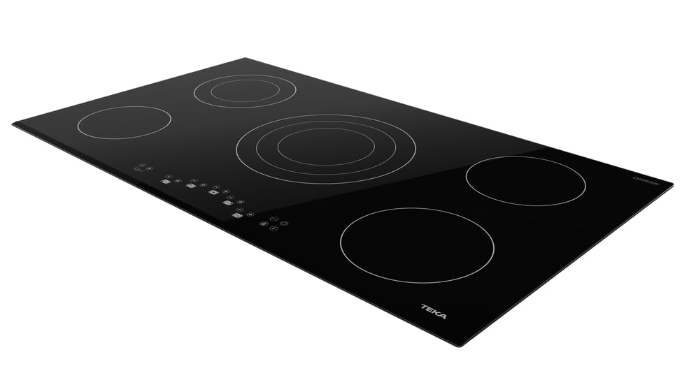 Teka TZ 951 BK Parrilla Vitrocerámica Eléctrica de Empotre 90 cm y 5 Quemadores