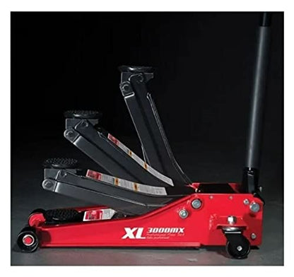 Arcan Professional Tools - Gato Hidráulico Reforzado De Patín 3 Toneladas Rojo Arcan