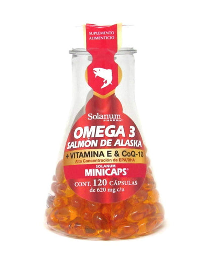 Solanum - Omega 3 - 120 Mini Cápsulas hechas con Salmon por Solanum
