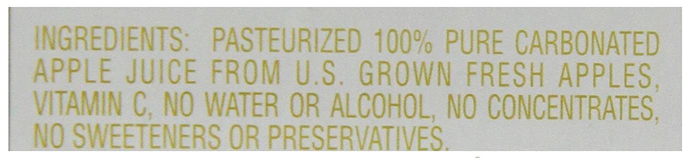 Martinelli's - Jugo de sidra de manzana espumante, botella de vidrio de 751.2 ml (paquete de 3, total de 2.3 l)