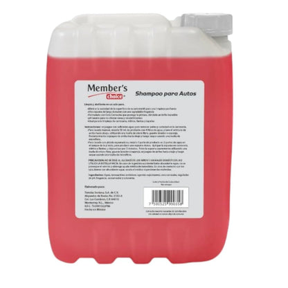 Members Choice Shampoo abrillantador Automotriz efecto cera 10 L